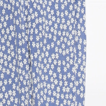 Topshop Womens Blue Floral Denim Skinny Jeans  L30 in