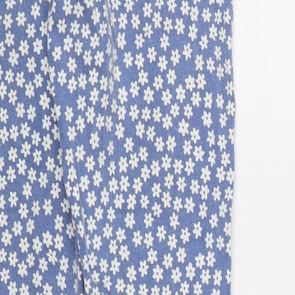 Topshop Womens Blue Floral Denim Skinny Jeans  L30 in