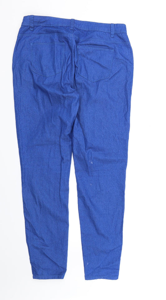 Denim CO. Womens Blue  Denim Skinny Jeans Size 12 L30 in