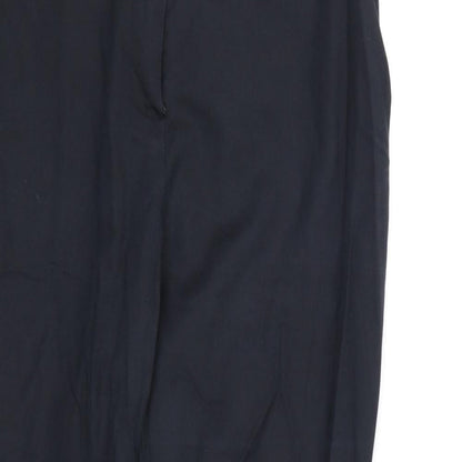 Womens UK Size 12 F&F Regular Fit Dress Pants Black Trousers