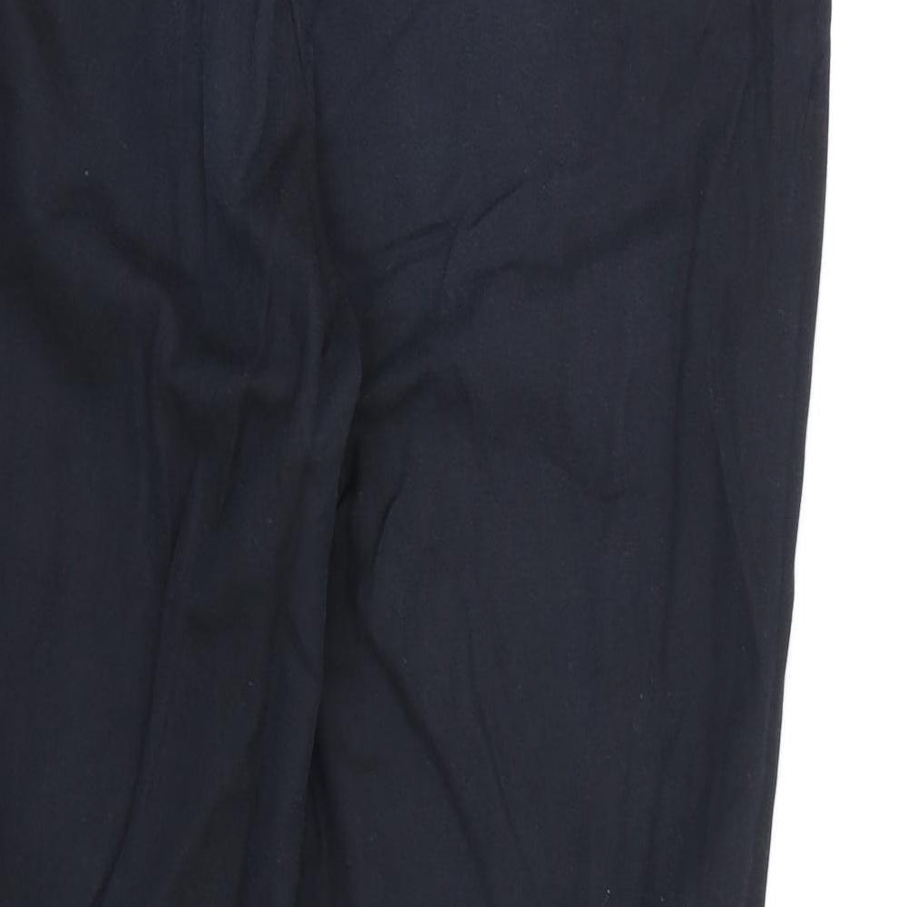Womens UK Size 12 F&F Regular Fit Dress Pants Black Trousers