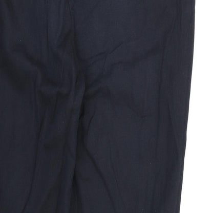 Womens UK Size 12 F&F Regular Fit Dress Pants Black Trousers