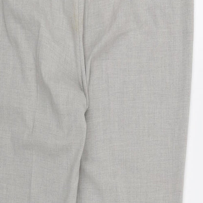 Marks and Spencer Womens Grey  Rayon Dress Pants Trousers Size 16 L26 in