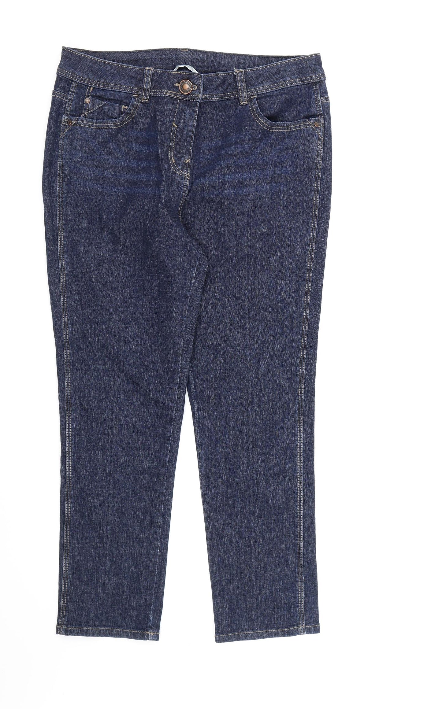 George Womens Blue  Denim Straight Jeans Size 10 L24 in