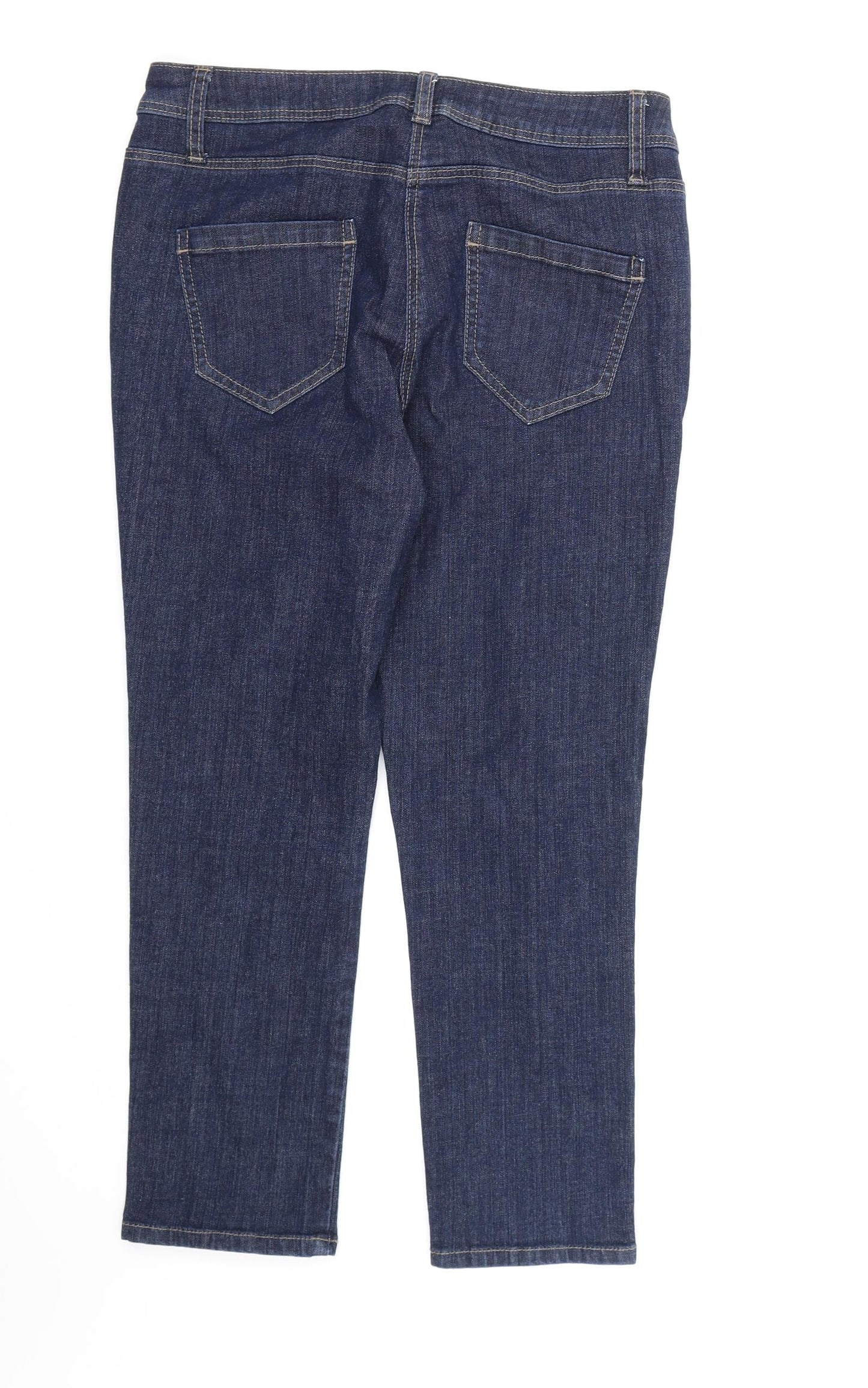 George Womens Blue  Denim Straight Jeans Size 10 L24 in