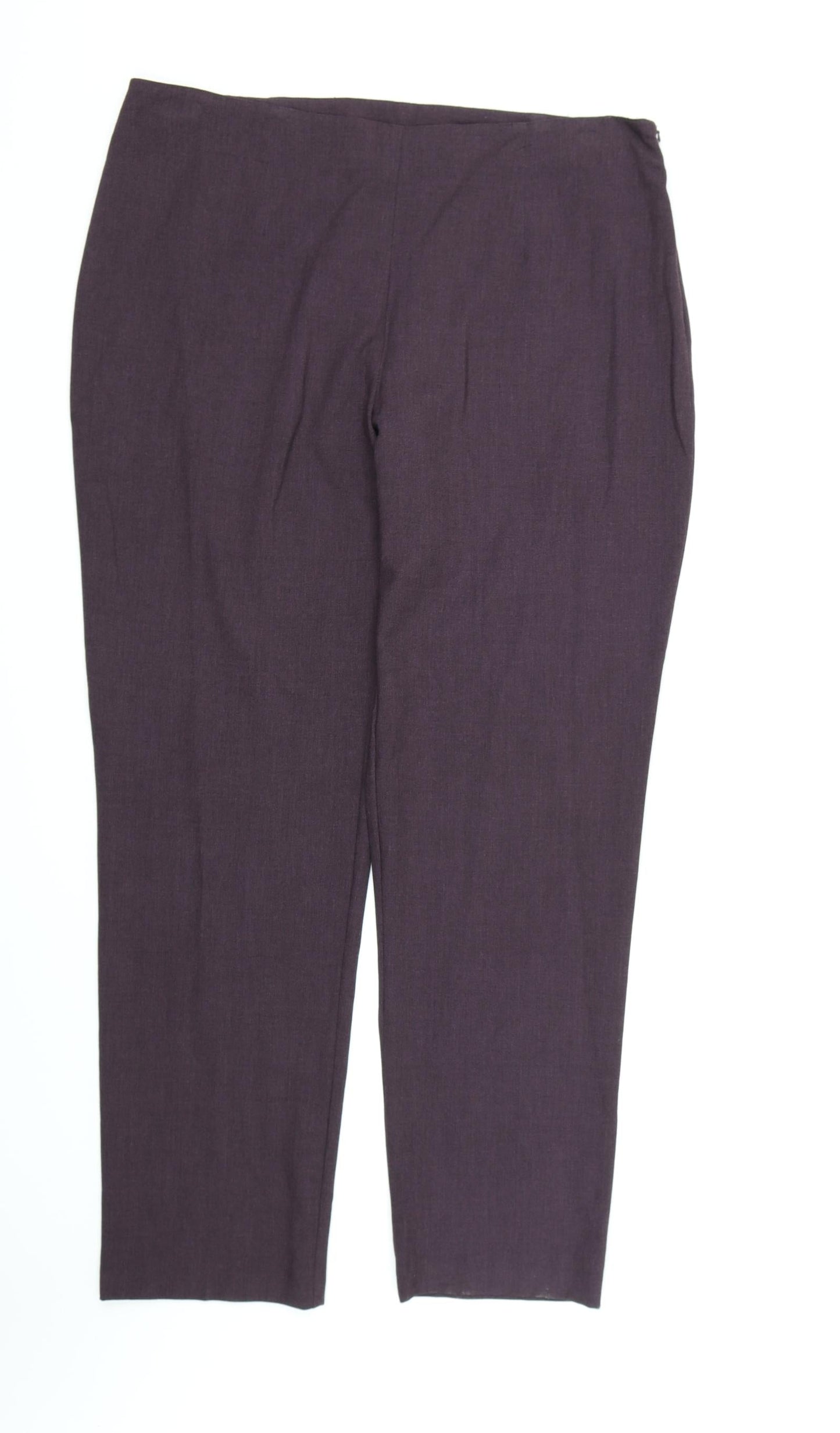 Womens UK Size 18 BHS Regular Fit Dress Pants Purple Trousers