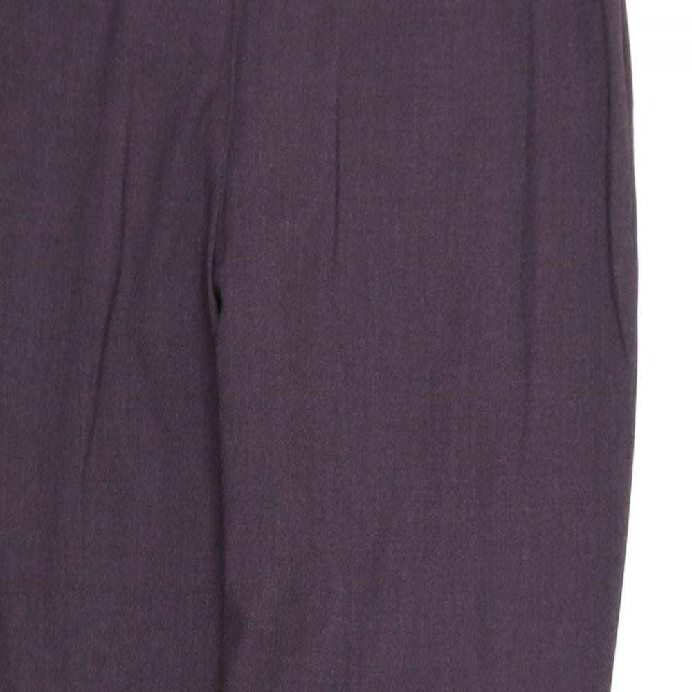 Womens UK Size 18 BHS Regular Fit Dress Pants Purple Trousers