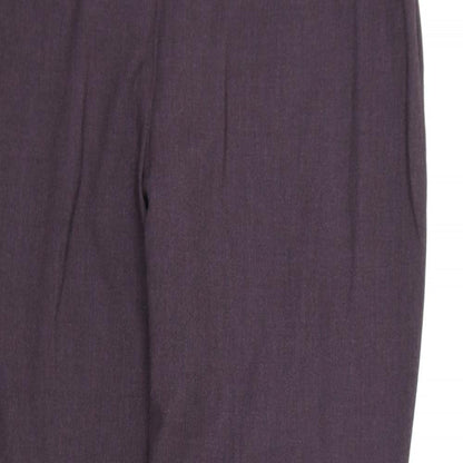 Womens UK Size 18 BHS Regular Fit Dress Pants Purple Trousers