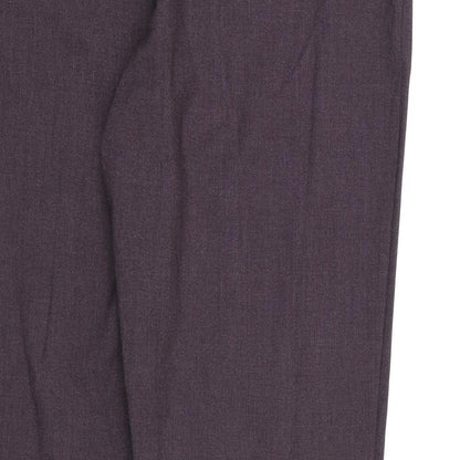 Womens UK Size 18 BHS Regular Fit Dress Pants Purple Trousers