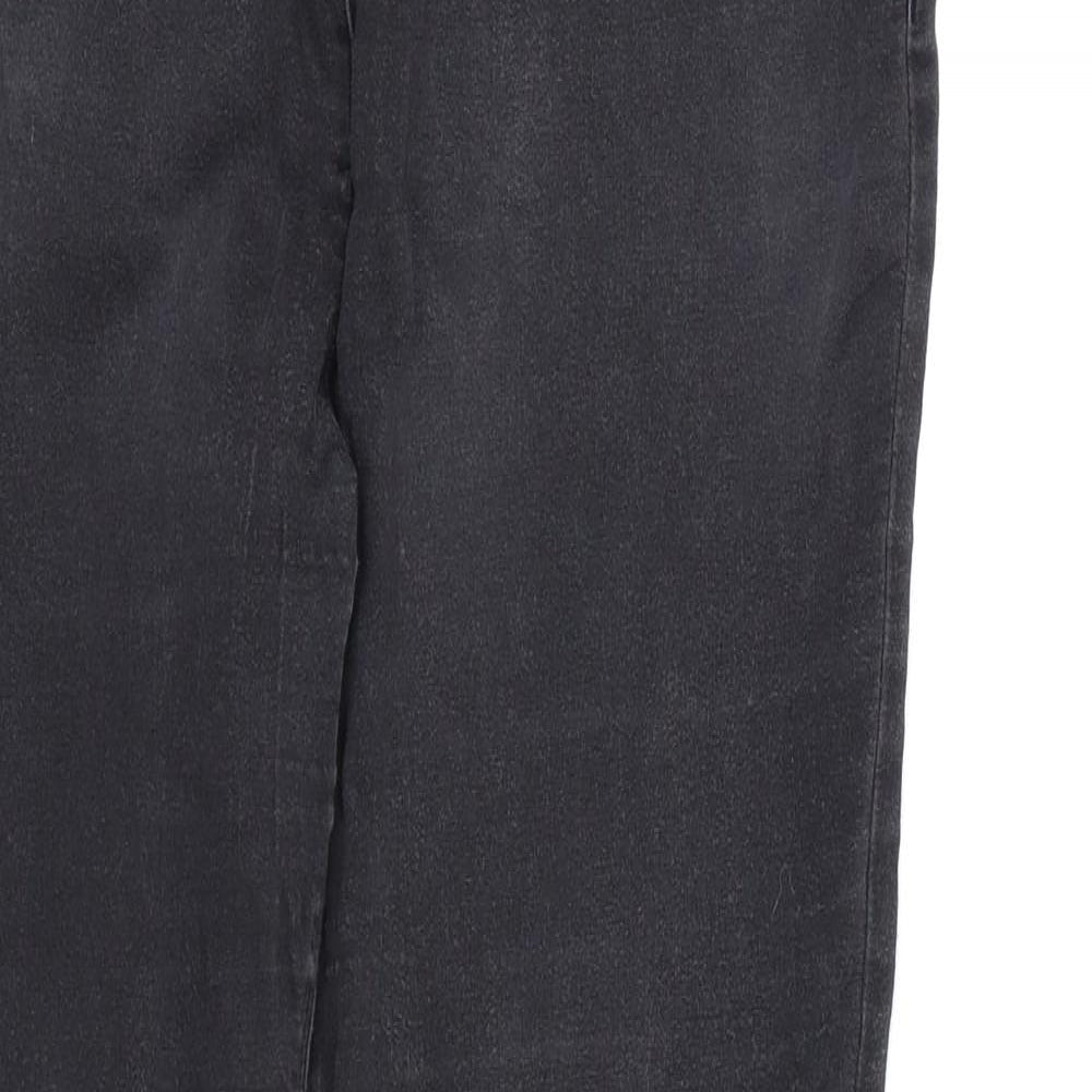 Womens UK Size 14 Papaya Regular Fit Skinny Black Jeans