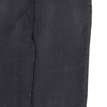 Womens UK Size 14 Papaya Regular Fit Skinny Black Jeans