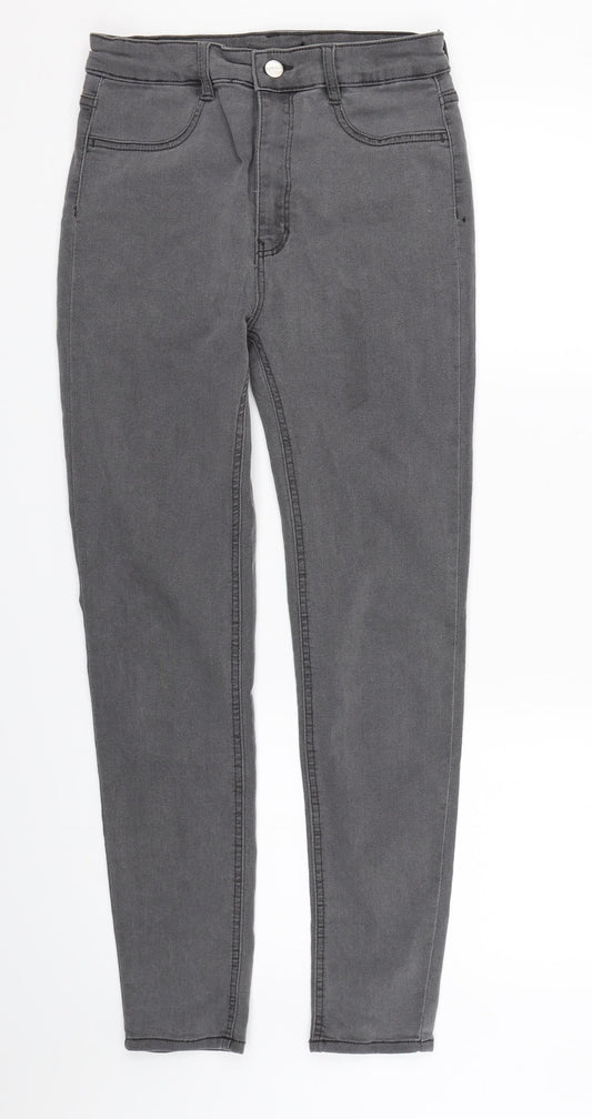 Pull&Bear Womens Grey  Denim Jegging Jeans  L27 in