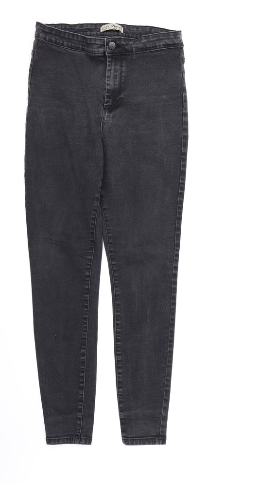 Denim CO. Womens Black  Denim Skinny Jeans Size 14 L28 in