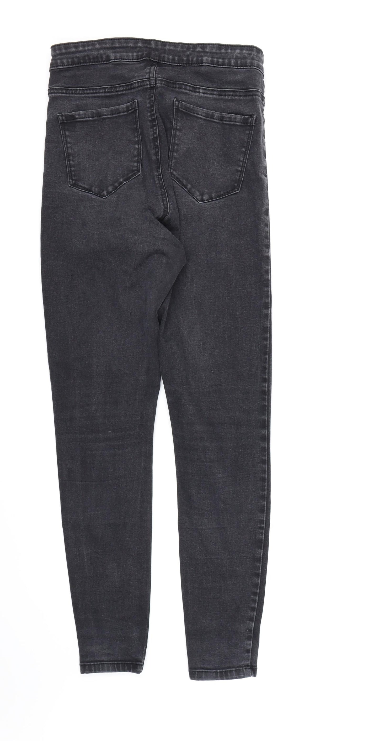 Denim CO. Womens Black  Denim Skinny Jeans Size 14 L28 in