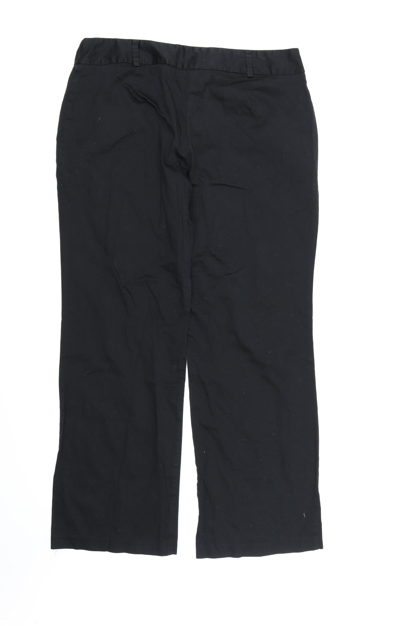 Womens UK Size 12 Marks and Spencer Regular Fit Dress Pants Black Trousers
