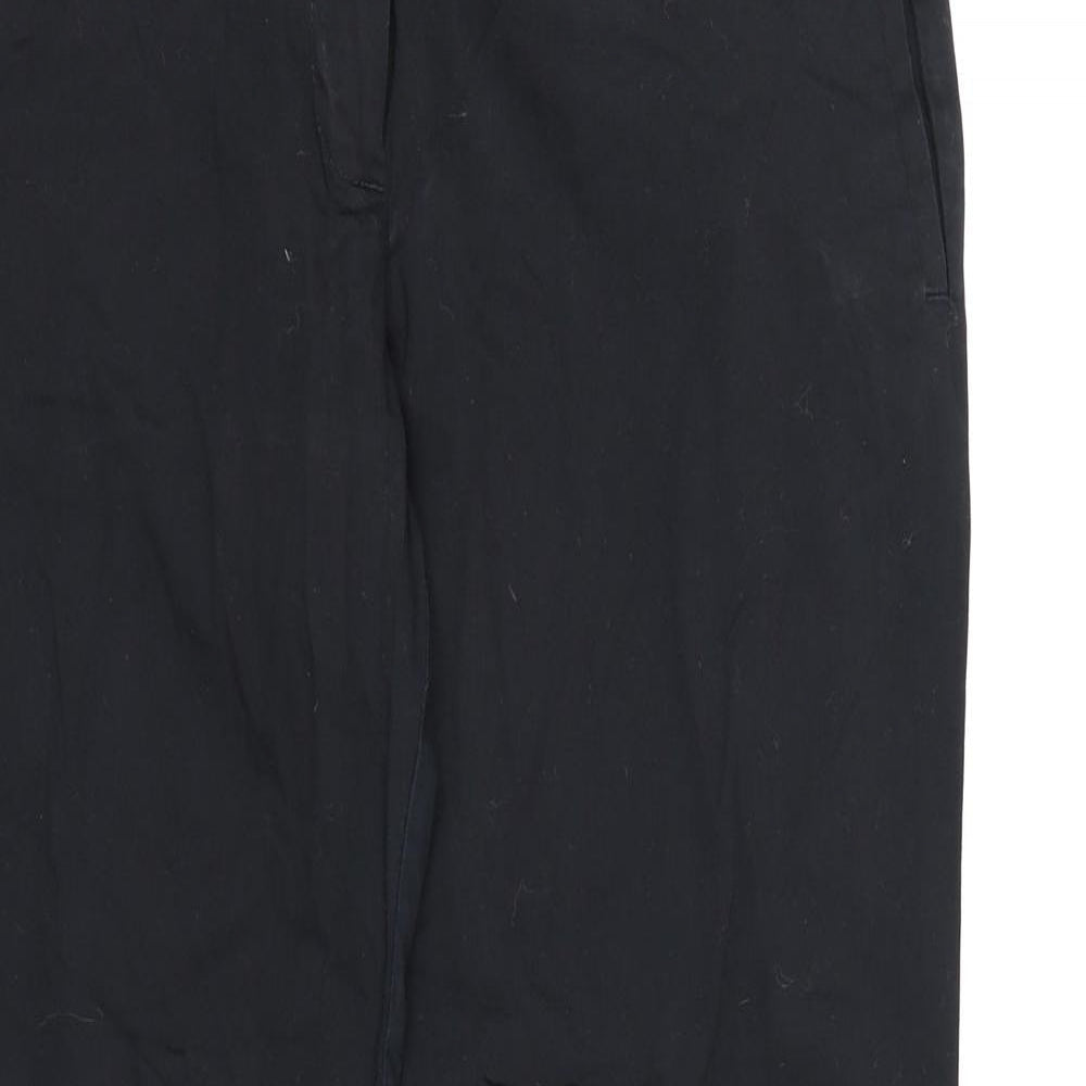 Womens UK Size 12 Marks and Spencer Regular Fit Dress Pants Black Trousers