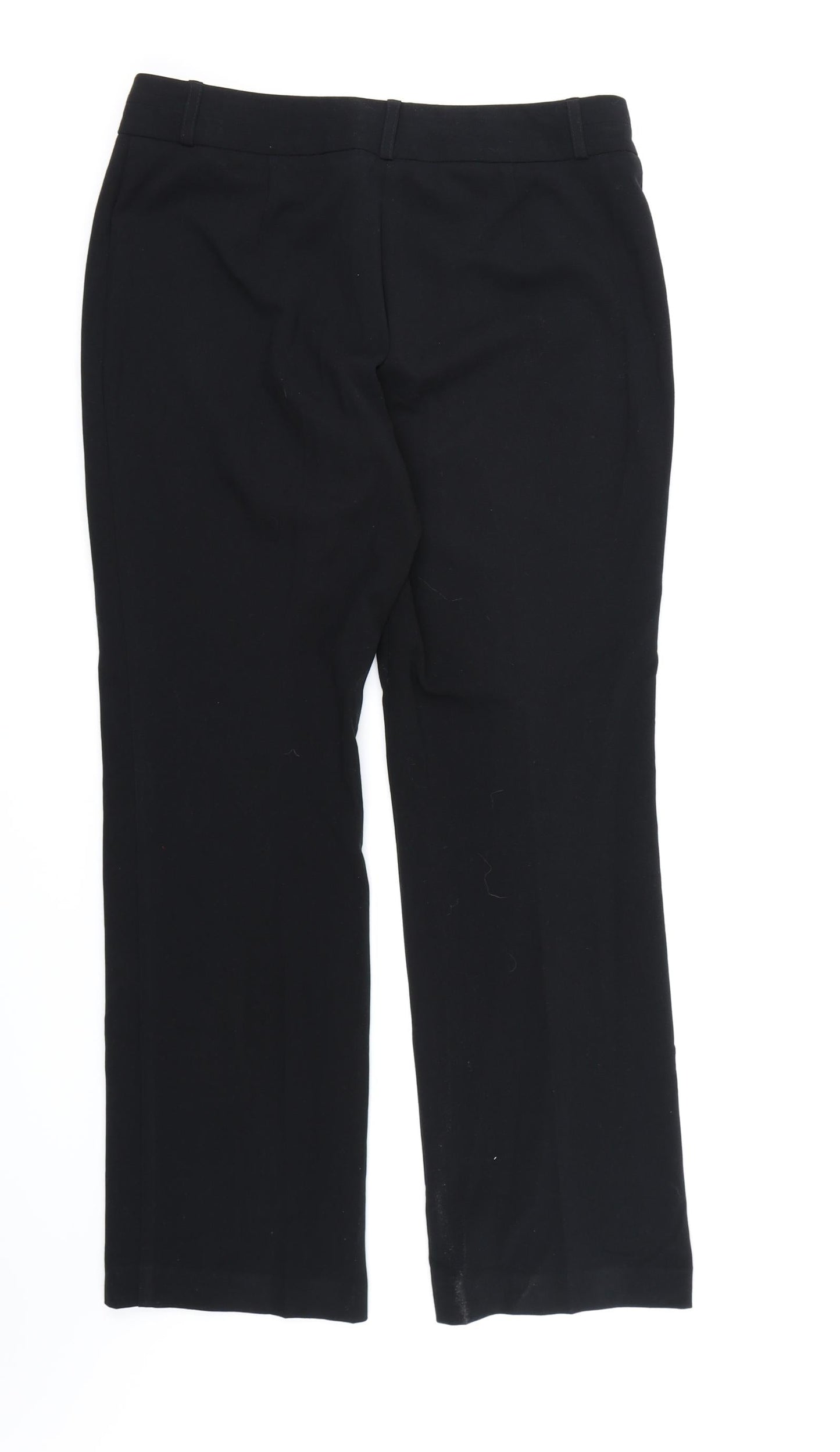 Womens UK Size 10 Marks and Spencer Regular Fit Dress Pants Black Trousers