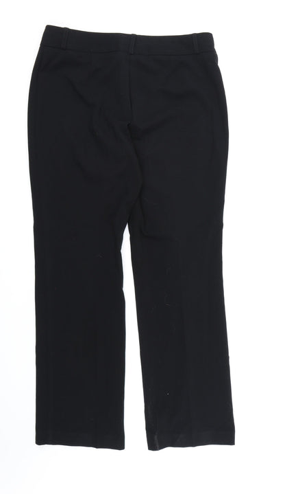 Womens UK Size 10 Marks and Spencer Regular Fit Dress Pants Black Trousers