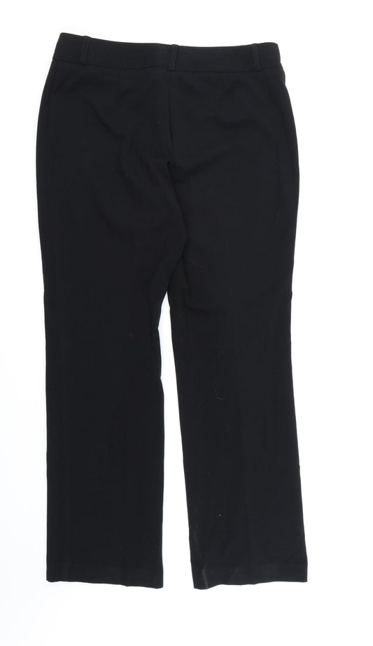 Womens UK Size 10 Marks and Spencer Regular Fit Dress Pants Black Trousers