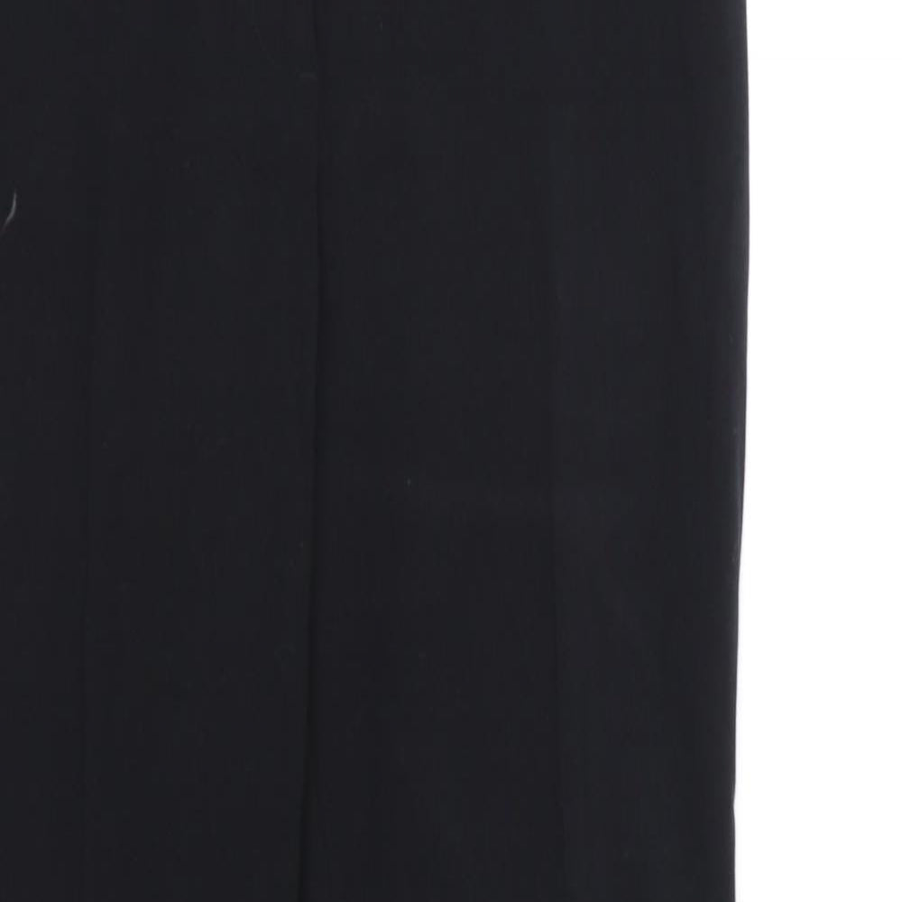 Womens UK Size 10 Marks and Spencer Regular Fit Dress Pants Black Trousers