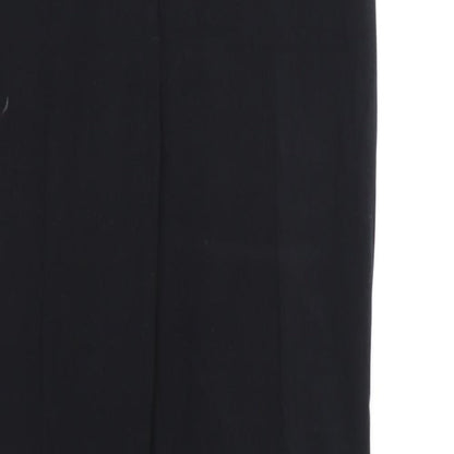 Womens UK Size 10 Marks and Spencer Regular Fit Dress Pants Black Trousers