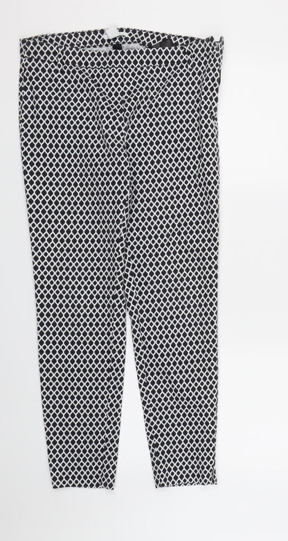 Womens UK Size 10 H&M Regular Fit  Black Trousers