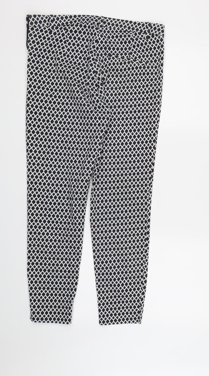 Womens UK Size 10 H&M Regular Fit  Black Trousers