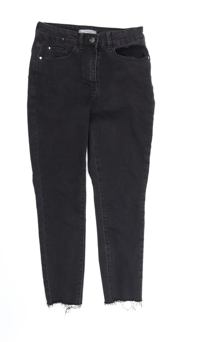 Nutmeg Womens Black  Denim Skinny Jeans Size 10 L24 in