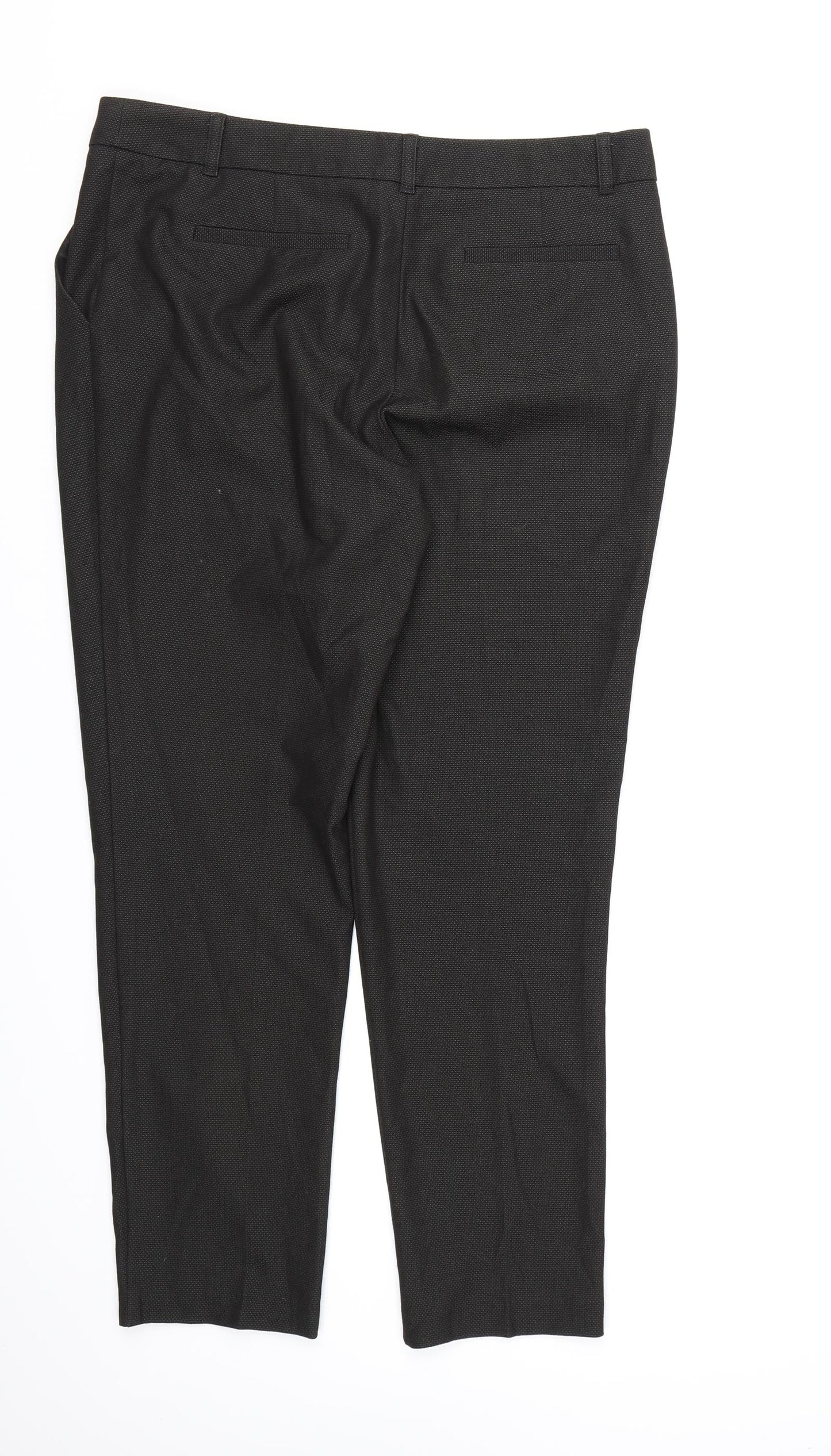 Womens UK Size 12 NEXT Regular Fit Dress Pants Black Trousers
