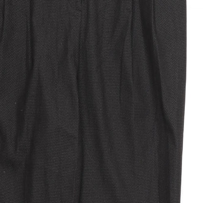 Womens UK Size 12 NEXT Regular Fit Dress Pants Black Trousers