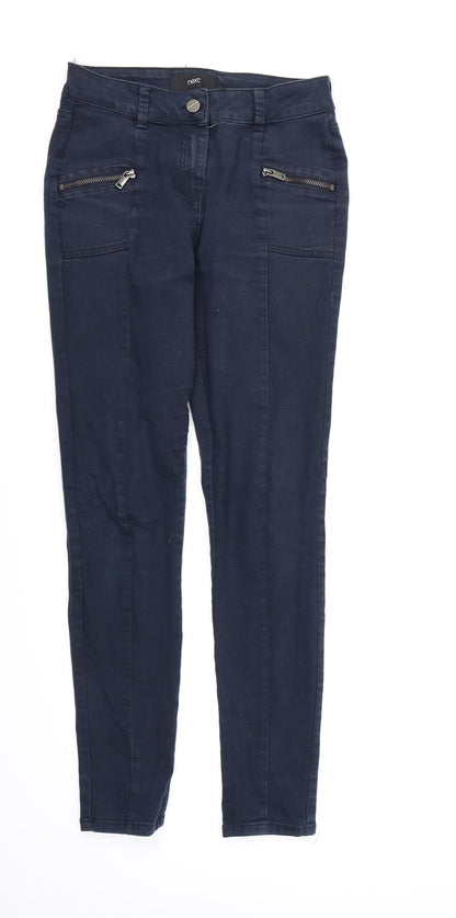 NEXT Womens Blue  Denim Skinny Jeans Size 6 L29 in