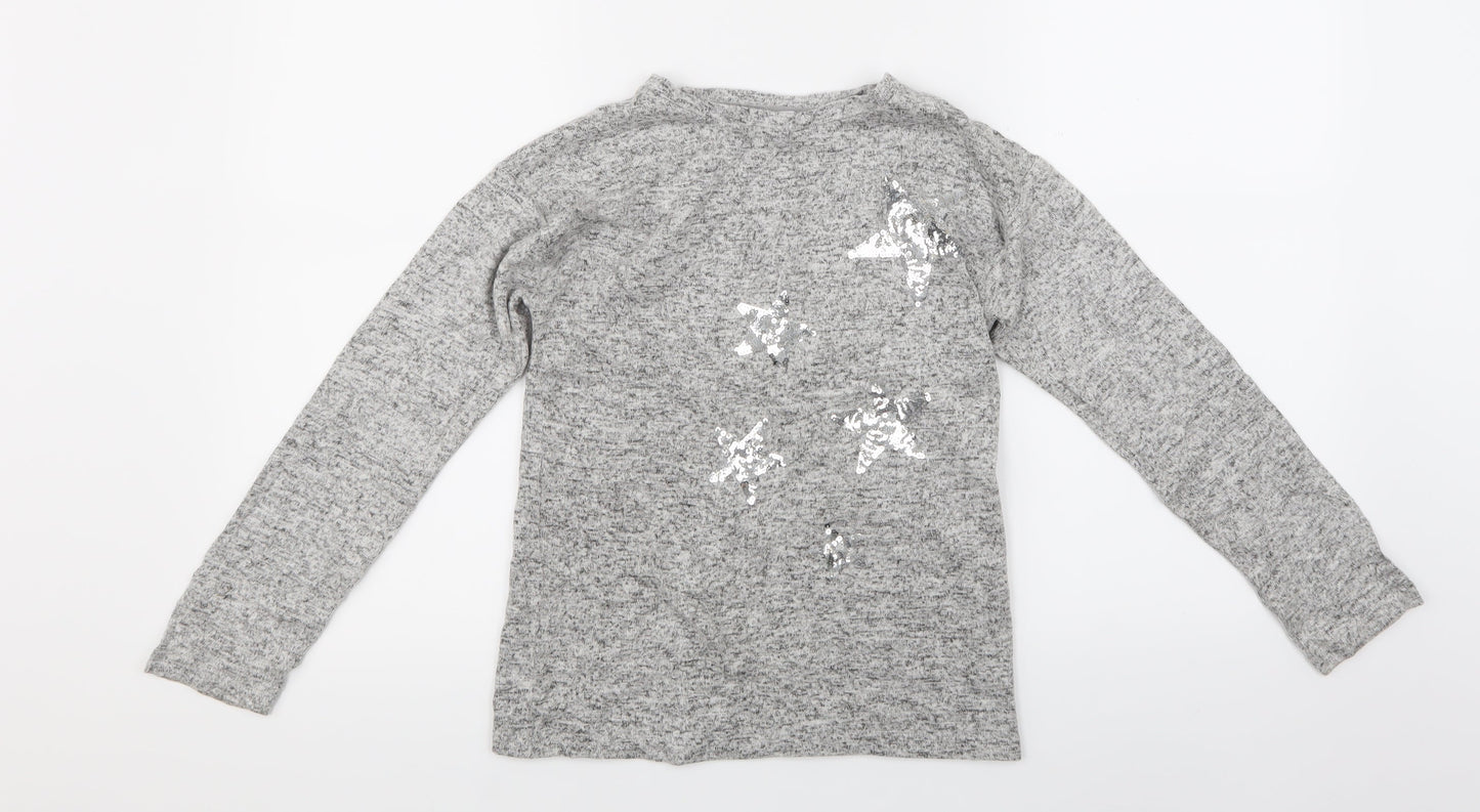 Primark Girls Grey   Pullover Jumper Size 10-11 Years