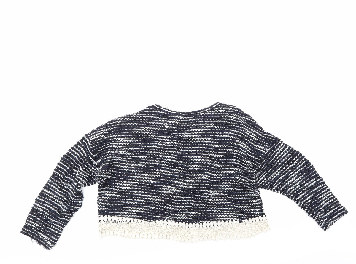 Atmosphere Womens Multicoloured Striped  Pullover Jumper Size 12  - cropped