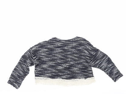 Atmosphere Womens Multicoloured Striped  Pullover Jumper Size 12  - cropped