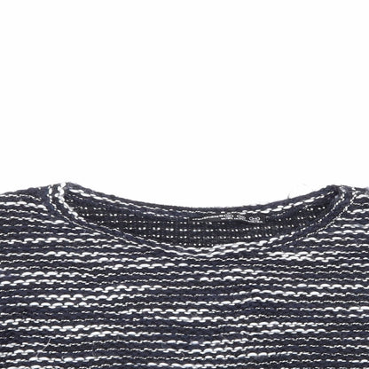 Atmosphere Womens Multicoloured Striped  Pullover Jumper Size 12  - cropped