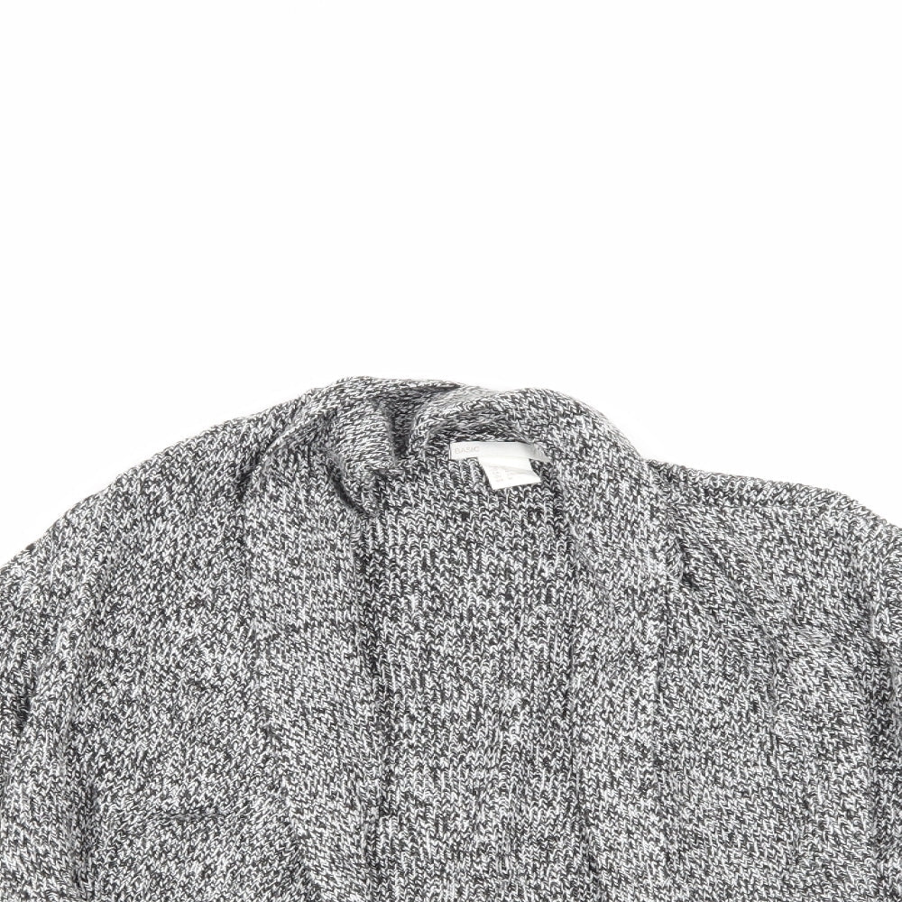 H&M Womens Grey   Cardigan Jumper Size M