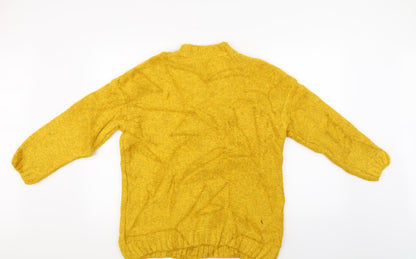 George Womens Yellow Argyle/Diamond  Pullover Jumper Size M