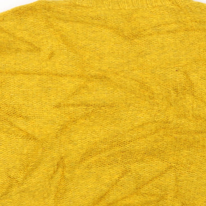 George Womens Yellow Argyle/Diamond  Pullover Jumper Size M