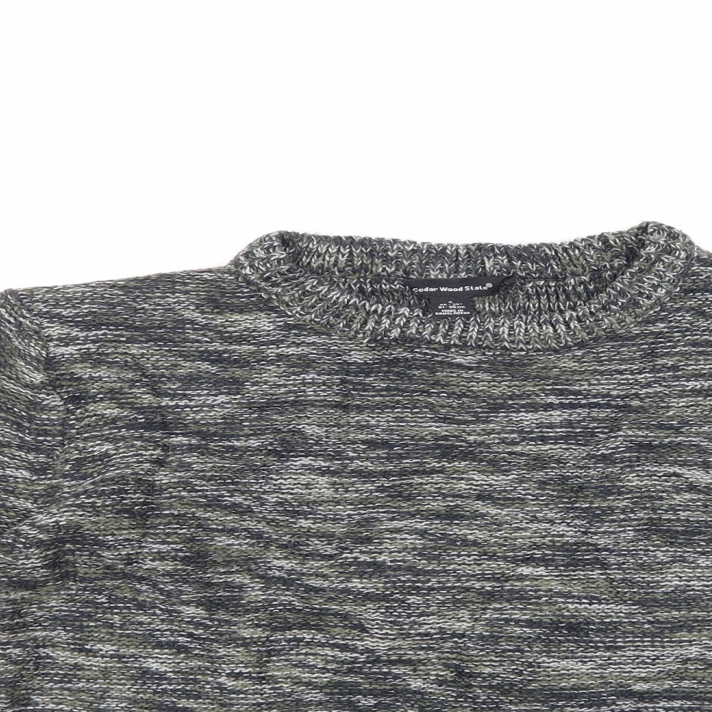 Cedar Wood State Mens Multicoloured   Pullover Jumper Size S