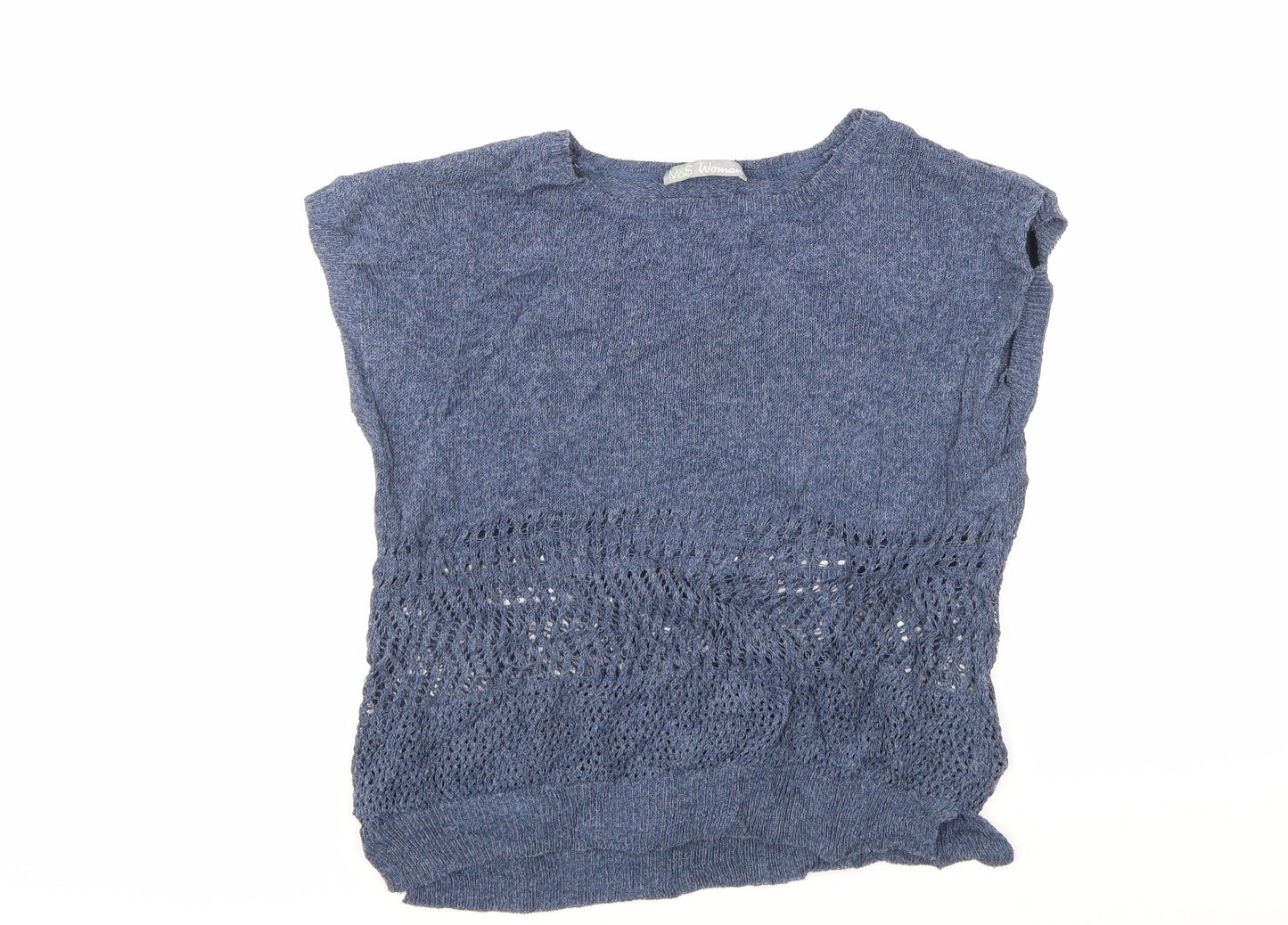 Womens UK Size  M&S Blue Basic Tank