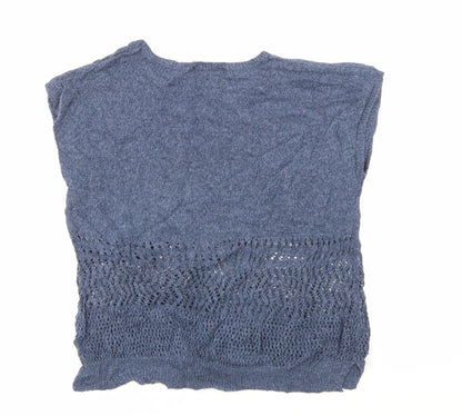 Womens UK Size  M&S Blue Basic Tank