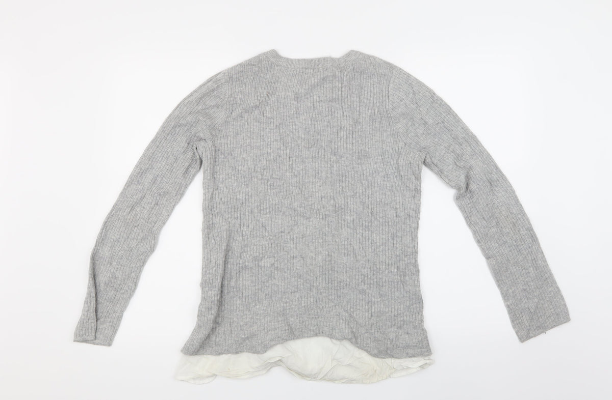 Topshop Womens Grey   Pullover Jumper Size 10