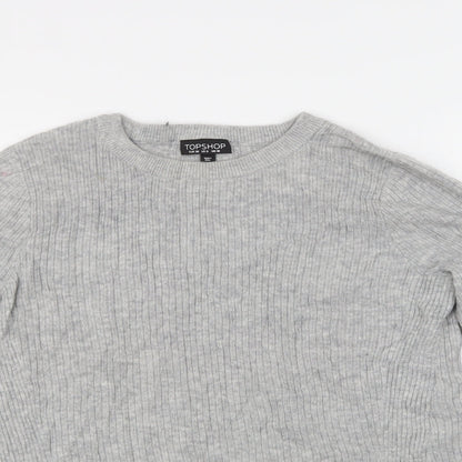 Topshop Womens Grey   Pullover Jumper Size 10