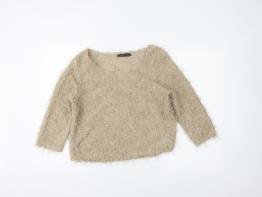 Zuppe Womens Brown   Pullover Jumper Size M