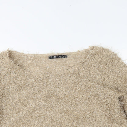 Zuppe Womens Brown   Pullover Jumper Size M