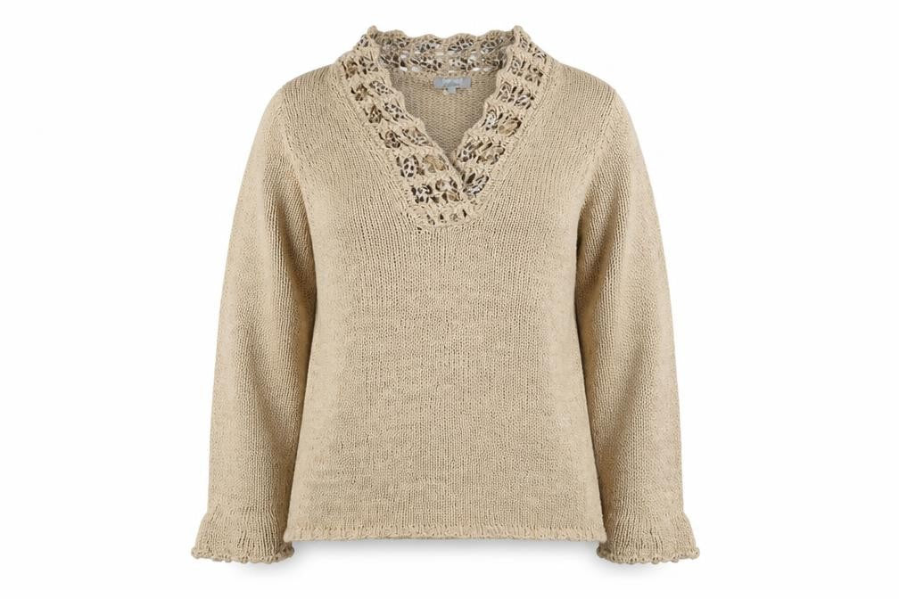 Marks & Spencer Womens Beige   Pullover Jumper Size L