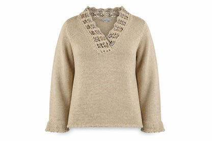 Marks & Spencer Womens Beige   Pullover Jumper Size L