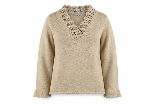 Marks & Spencer Womens Beige   Pullover Jumper Size L