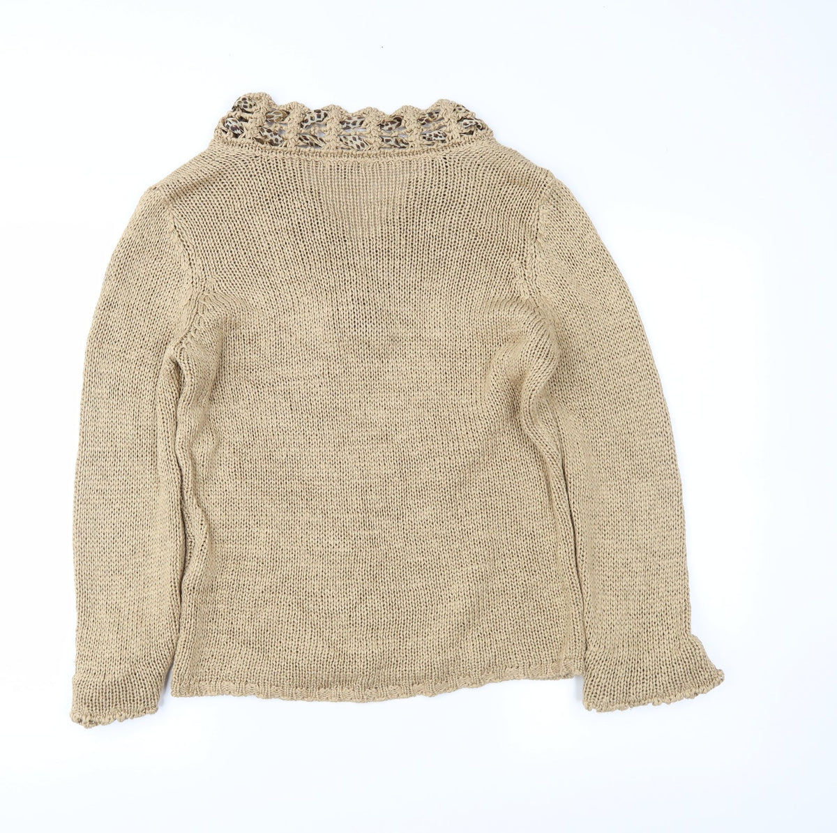 Marks & Spencer Womens Beige   Pullover Jumper Size L