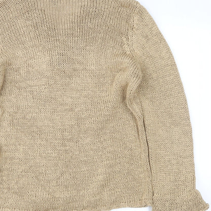 Marks & Spencer Womens Beige   Pullover Jumper Size L